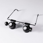 HS7325 20X Magnifier Glasses Double Eye with Adjustable LED Lights