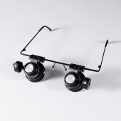 HS7325 20X Magnifier Glasses Double Eye with Adjustable LED Lights