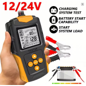 HS7344 Mini Digital Battery Tester CCA Electric Vehicles Car Battery Test Diagnostic Internal Resistance/Voltage/Capacity 12V 24V 