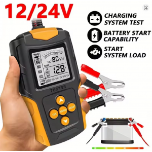 HS7344 Mini Digital Battery Tester CCA Electric Vehicles Car Battery Test Diagnostic Internal Resistance/Voltage/Capacity 12V 24V 