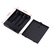 HS7346 4 XAA battery Holder with USB connector