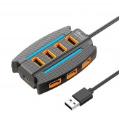 HS7350 10 Ports Multiple Expander USB2.0  Splitter with 1.2M Cable