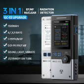 HS7359 FNIRSI GC-03 3-IN-1 Electromagnetic Radiation Detector, Electric & Magnetic Field Strength, RF Power, Temperature Monitor