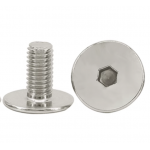 HS7361 100pcs M5 Hex Ultra Thin flat head Low profile Screw M5*5mm 10mm 15mm 20mm