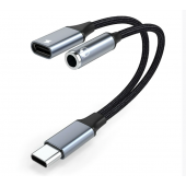 HS7382 Type-c to Type-c  + Audio 3.5mm