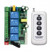 HS7394 433Mhz 220V 4Ch Remote Controller set 1+1