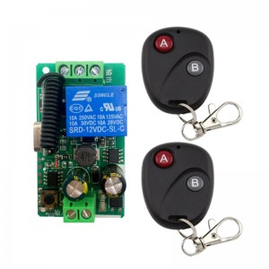 HS7396 1Ch 433Mhz 220V Remote Controller set  1+2