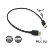 HS7430 Type-c to Micro usb data cable 30cm
