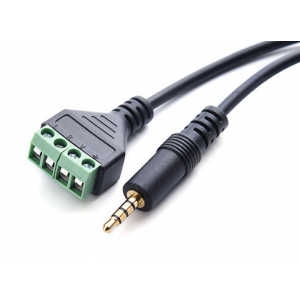 HS7443 3.5mm Audio to 4Pin Terminal 30cm