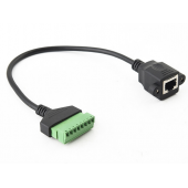 HS7453 RJ45 Female to  8Pin Terminal 30cm