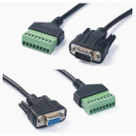 HS7454 9P VGA Male /VGA Female  to 8Pin Terminal 15cm