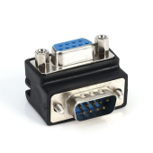 HS7456 RS232 DB9 male to Female Converter  90°