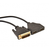 HS7460 DVI24＋1 to 2 HDMI