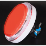 HS7463 100MM Arcade Button LED Light Lamp Transparent Flat Head