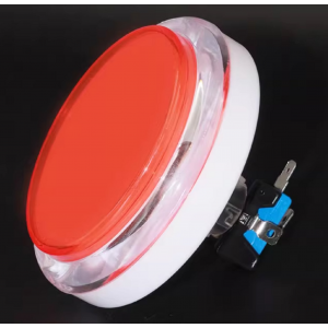 HS7463 100MM Arcade Button LED Light Lamp Transparent Flat Head