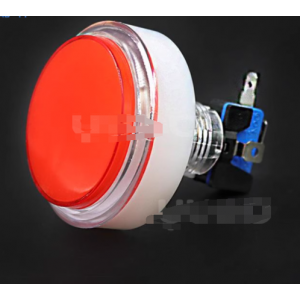 HS7466 60MM Arcade Button LED Light Lamp Transparent Flat Head