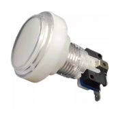 HS7469 45MM Arcade Button LED Light Lamp Transparent Flat Head