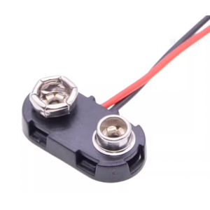 HR0296B 9v Battery clip without DC connector ，Hard Plastic