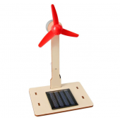 HS7504 Wooden  Solar Fan