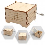 HS7512 Wooden Hand cranked Music Box