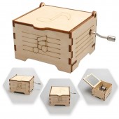 HS7512 Wooden Hand cranked Music Box