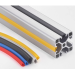 HS7530 Flat Seal Aluminum Profile Soft Slot Cover 10 Meters 6mm/8mm/10mm