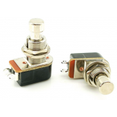 HS7548 PBS-24B-4 SPST OFF-(ON) Momentary Stomp Foot Pedal Switch 2 Pin For Guitar