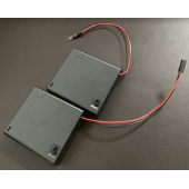 HS7590 4AA battery Box Holder with Cover & Switch , with Dupont 2P Male/Female