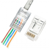 HS7599 Plastic RJ45 CAT6 Ethernet Head Plug 200pcs
