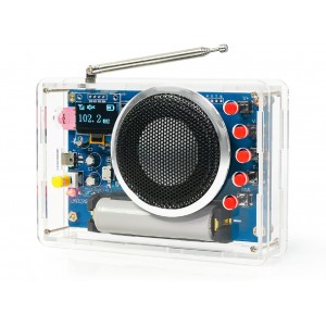 HS7604 FM Radio DIY Kit RDA5807 87MHz-108MHz with OLDE and 18650 battery HS7604 FM Radio DIY Kit RDA5807 87MHz-108MHz with OLDE and 18650 battery