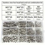 HS7617 M4 M5 240pcs screw and Nut set HS7617 M4 M5 240pcs screw and Nut set