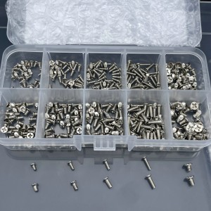 HS7626 500pcs Flat head Screw kit M2/M2.5/M3 Silver HS7626 500pcs Flat head Screw kit M2/M2.5/M3 Silver