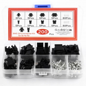 HS7630 200Pcs 2.54mm Pitch SM 2/3/4/5Pin Dupont Housing Kit