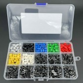 HS7633 420PCS Micro Switch Button kit with cap 6*6*6.5/7/8/9/11mm