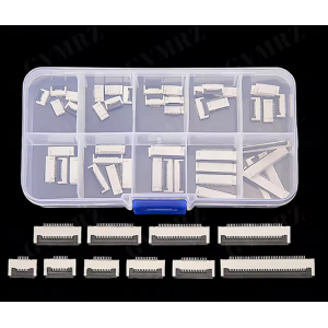 HS7641 50PCS 0.5mm Pitch Flip Type Under Clamshell Socket FPC FFC Flat Cable Connector 6P 8P 10P 12P 14P 16P 20P 24P 30P 40P Kits HS7641 50PCS 0.5mm Pitch Flip Type Under Clamshell Socket FPC FFC Flat Cable Connector 6P 8P 10P 12P 14P 16P 20P 24P 30P 40P Kits