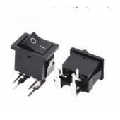 HS7651 KCD11 Rocker Switch 10*15mm  4P 2position  Black