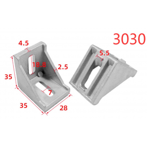 HS0289 Corner Bracket for 2020/3030/4040/4545 Aluminum Profile HS0289 Corner Bracket for 2020/3030/4040/4545 Aluminum Profile
