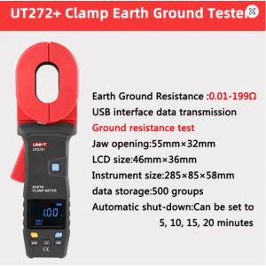 HS7705 UT272+/UT273+/UT275+ Clamp Earth Ground Tester HS7705 UT272+/UT273+/UT275+ Clamp Earth Ground Tester