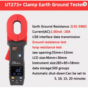 HS7705 UT272+/UT273+/UT275+ Clamp Earth Ground Tester HS7705 UT272+/UT273+/UT275+ Clamp Earth Ground Tester