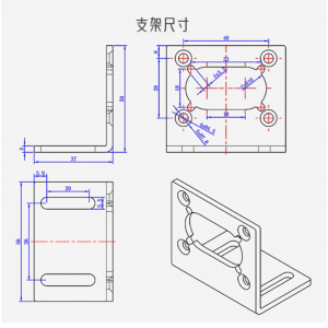 HS7707 5840-31ZY Single Axis Long Output Worm Geared Motor 12V/24V