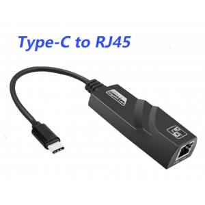 HS7709 Type-c to RJ45 LAN 1000Mbps Network Adapter