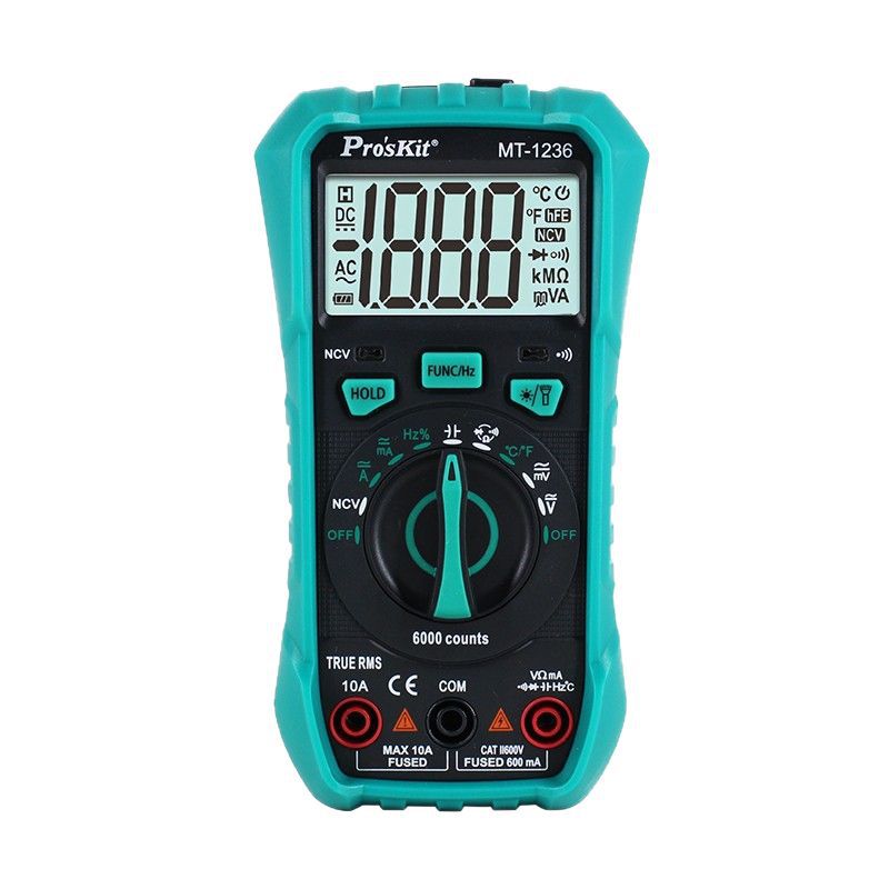 HS7716 Pro'sKit MT-1236 3-5/6 True RMS digital display multimeter ...