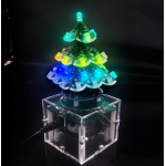 HS7720 DIY Kit Production of Rotating 3D Stereo Christmas Tree with 51 MCU, Rotating RGB LED and Bluetooth Speaker