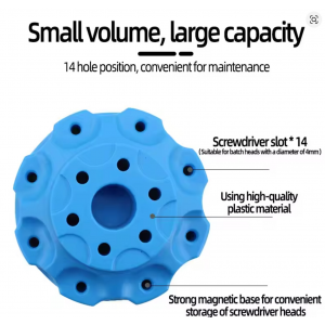 HS7722 Desktop Storage Box 360° Rotating Base Screwdriver Holder
