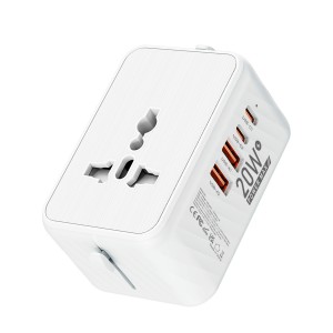 HS7737 20W Universal Adapter Plug 2USB+2Type-C HS7737 20W Universal Adapter Plug 2USB+2Type-C
