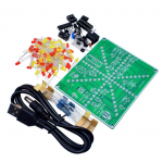 HS7745 Fireworks red yellow Double Color Flashing Lights DIY Kit