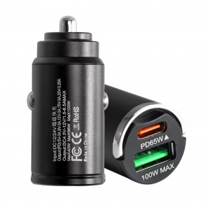 HS7761 100W USB Car Charger Type-C +QC3.0 HS7761 100W USB Car Charger Type-C +QC3.0