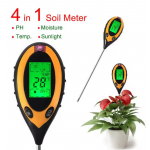 HS7767 Soil PH Meter 4 In 1 PH+Misture+Temp+Sunlight