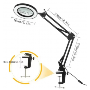 HS7770 72LED 10X  Magnifying Glass Lamp for Repair