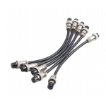 HS7778 GX16 Aviation Plug Socket double female head with wire 20cm